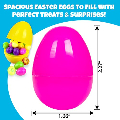 Giraffe 150 Pack Fillable Easter Eggs Bulk – Multi Color Empty Plastic Eggs for Kids - Easter Basket Stuffers for Kids Egg Hunt Prizes Party Favors Classroom Prizes Treasure Box Toys