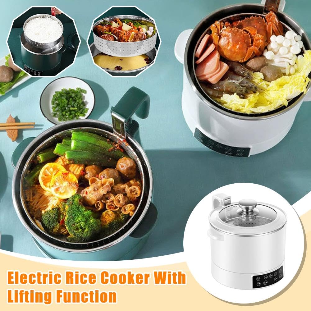 Low Sugar Rice Cooker,Lifting Sugar Removal Rice Cooker with Fast Cooking,Intelligent Stainless Steel Rice Cooker,Rice Cooker with Fast Heating Speed,Touch Control for Family Use