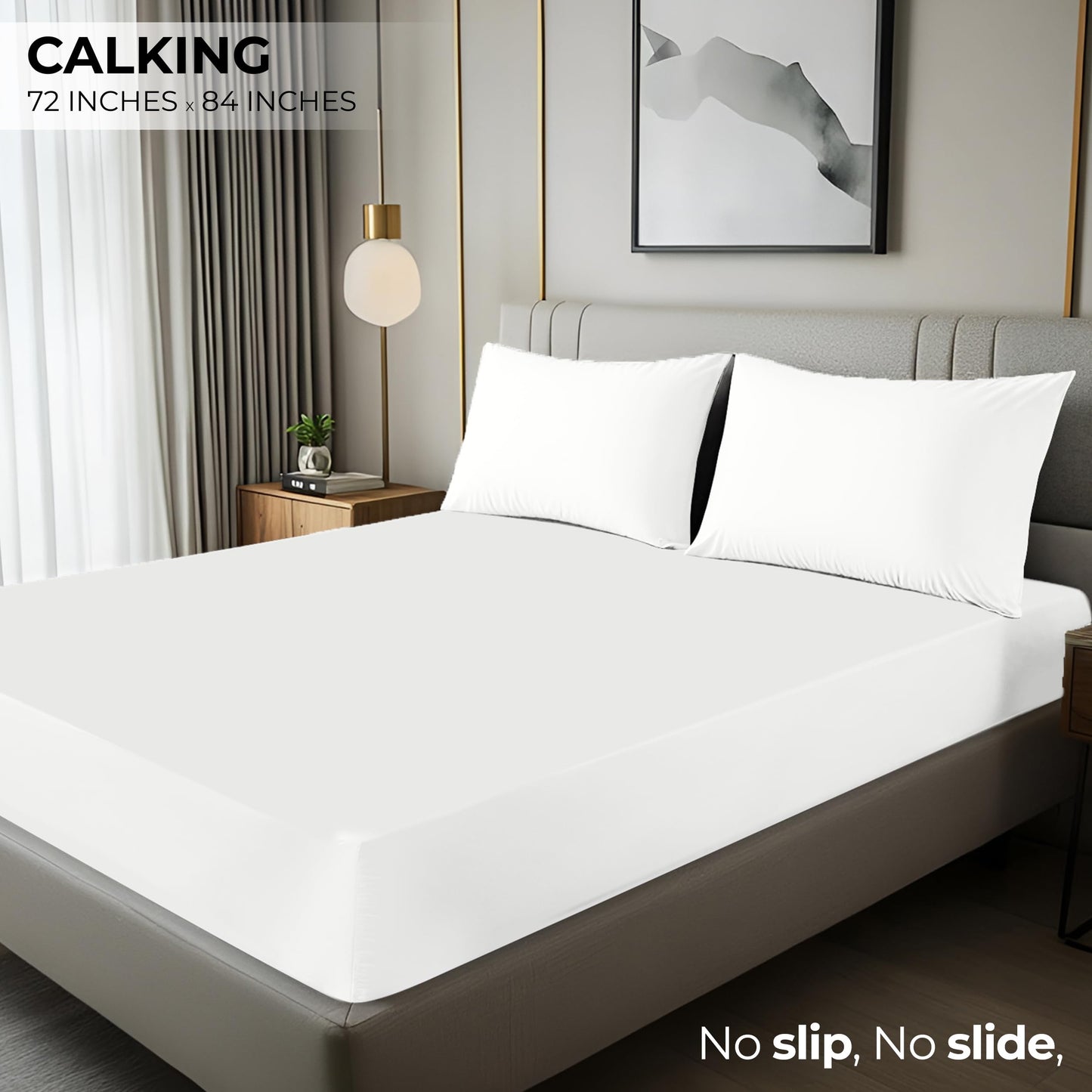 Utopia Bedding Cal King Fitted Sheet - Bottom Sheet - Deep Pocket - Soft Microfiber -Shrinkage and Fade Resistant-Easy Care -1 Fitted Sheet Only (White)