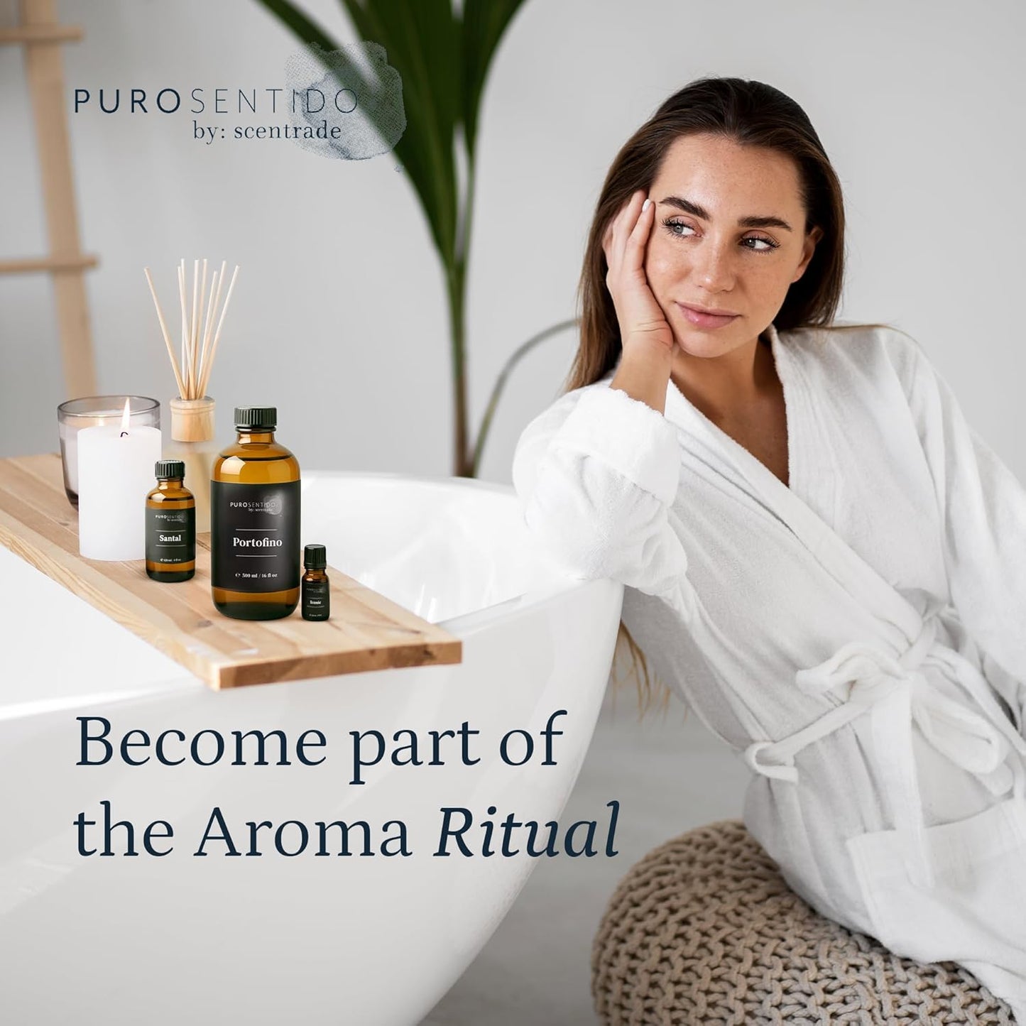 PuroSentido Blue Aroma Oil - Luxury Essential Oil for Diffusers | Apricot, Coconut Milk & Vanilla (10 ml)