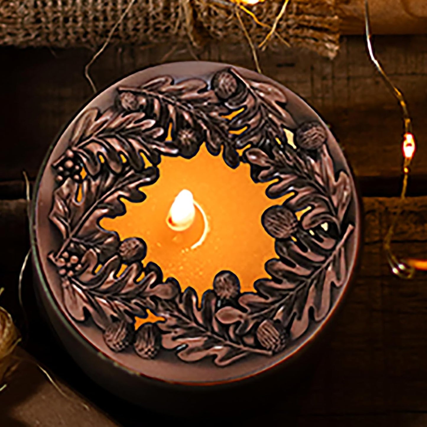 Skiennix Lid Jar Candle Topper - Metal Cover for Even Burning | Perfect Gift for Candle Lovers (1 Piece)