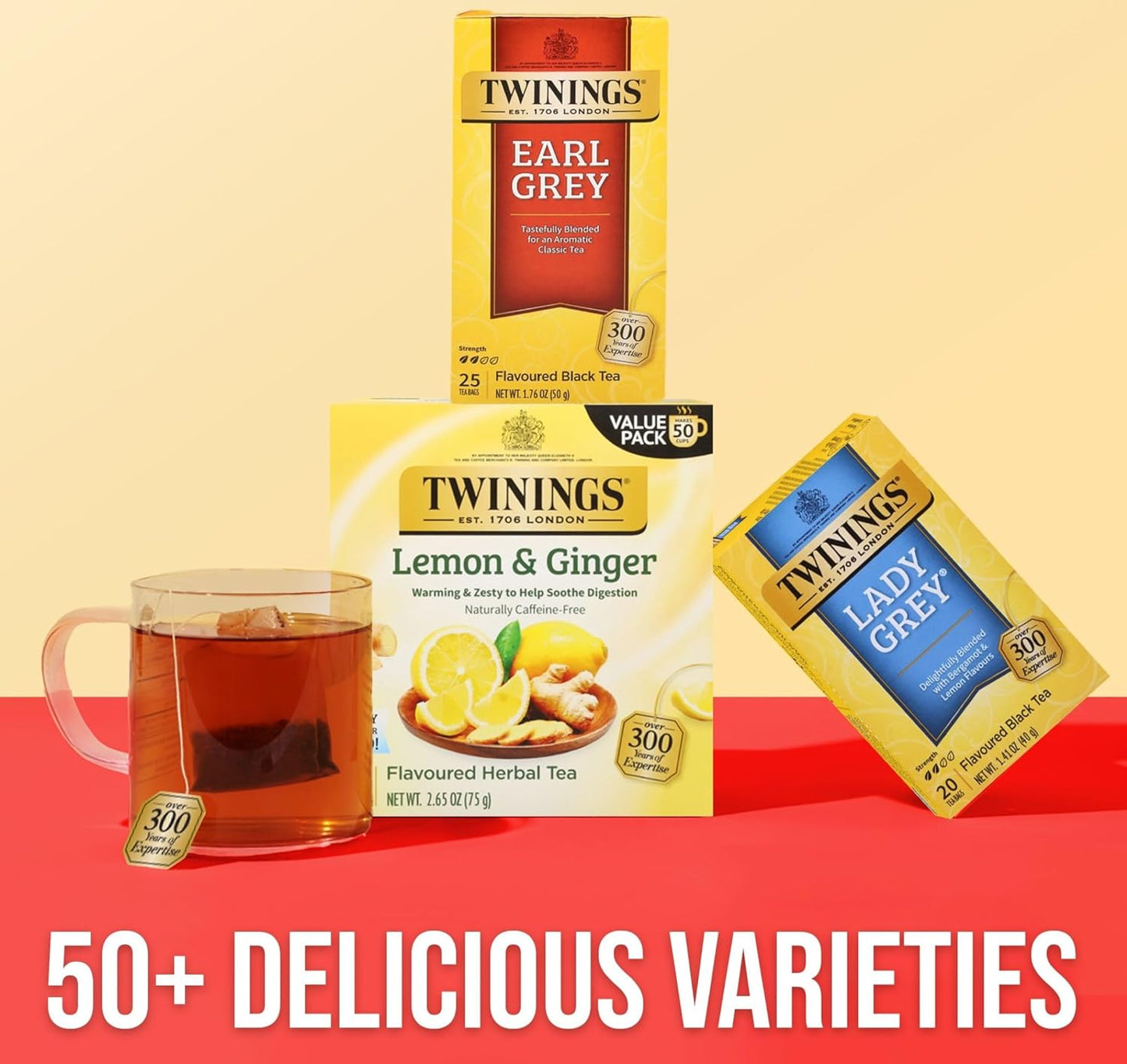 Twinings Earl Grey Black Tea - Individually Wrapped Bags, Citrus & Bergamot Flavor, 150 Count