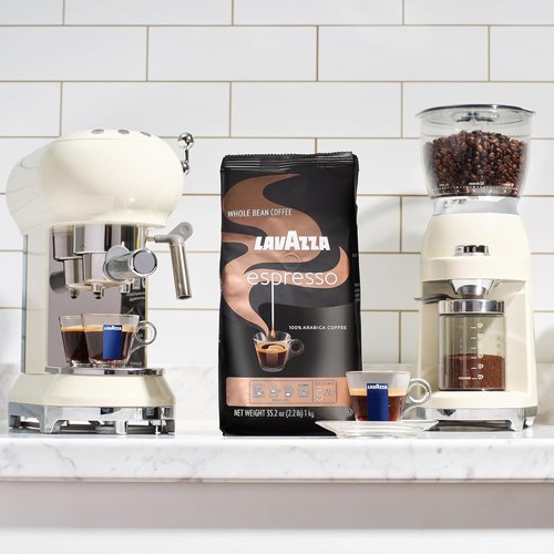 Lavazza Espresso Whole Bean Coffee - Medium Roast 100% Arabica - 2.2 lb Bag