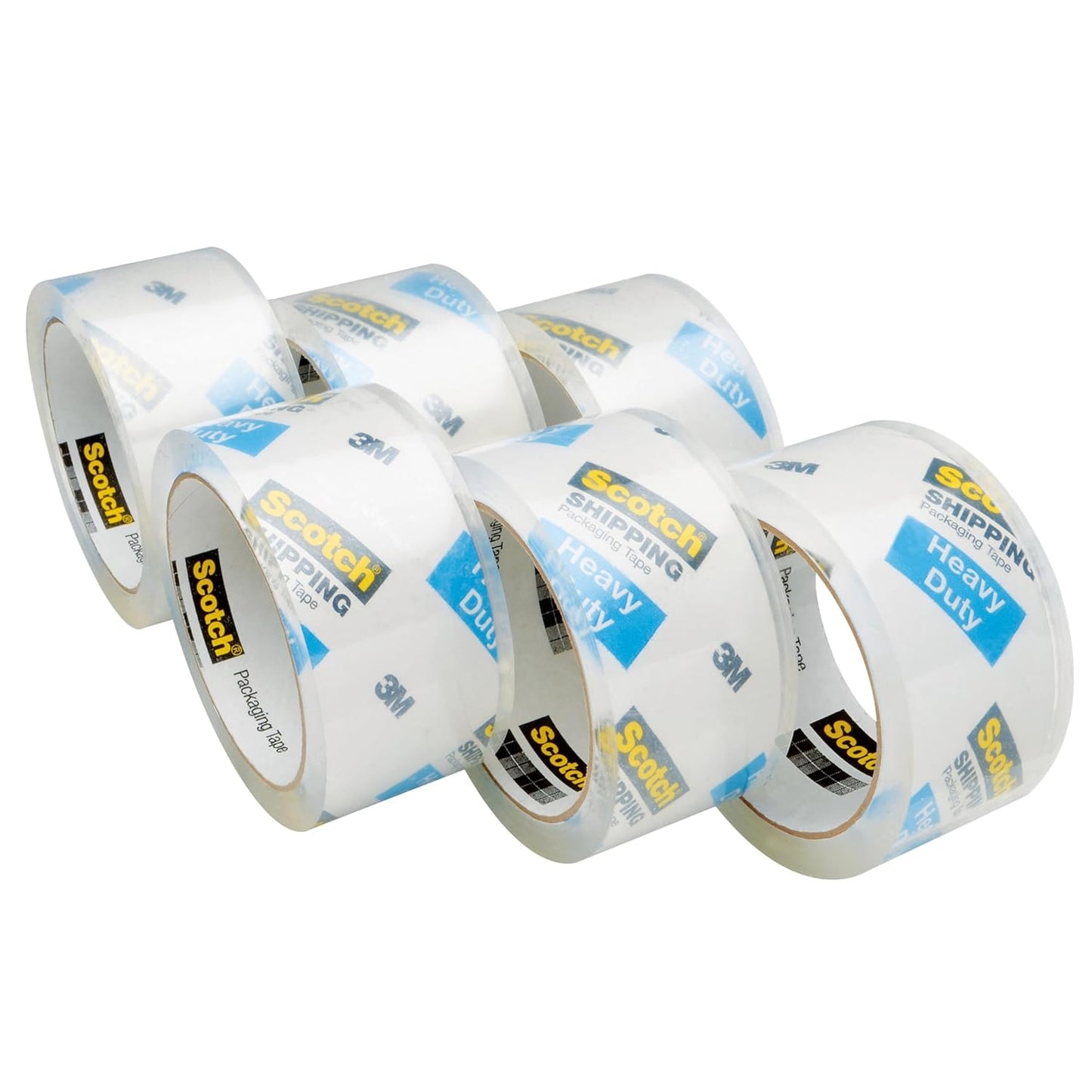 Scotch Heavy Duty Packaging Tape - Strong Seal for Packing & Shipping | 1.88" x 54.6 yd, Clear, 6 Rolls