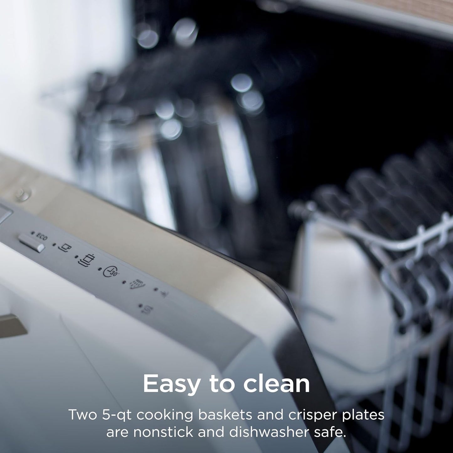 Ninja Foodi Air Fryer - 6-in-1 Smart Cook Thermometer & DualZone™ Technology | XL 10 Qt Stainless Steel | Grey