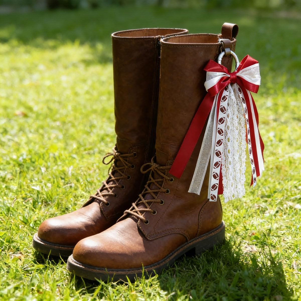 Skiennix Boot Charms - Detachable Lace Bowknot Accessories for Cowgirl Boots | 2 Pcs Set