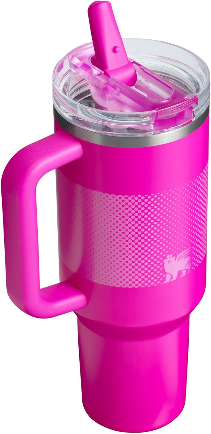 STANLEY Quencher ProTour Tumbler - 40 oz Insulated Stainless Steel Cup with Built-In Straw & Handle | Vivid Violet Fade