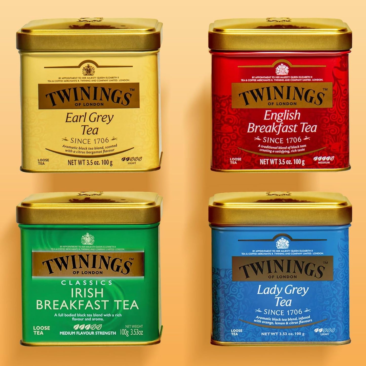 Twinings English Breakfast Loose Tea - Smooth & Robust Black Tea Leaves, 3.53 Oz Tin