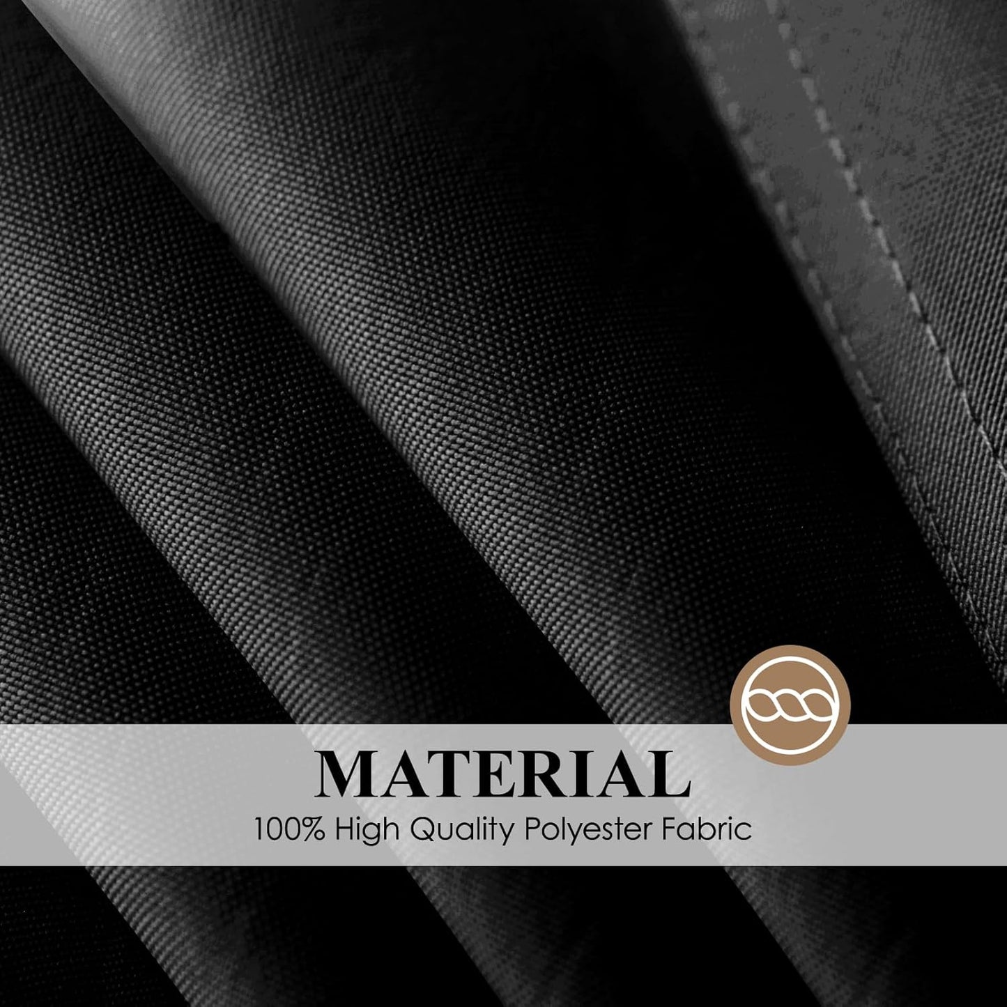 Square Tablecloths | Black 52 x 52 Inch | 6-Pack Stain & Wrinkle Resistant Polyester for Events