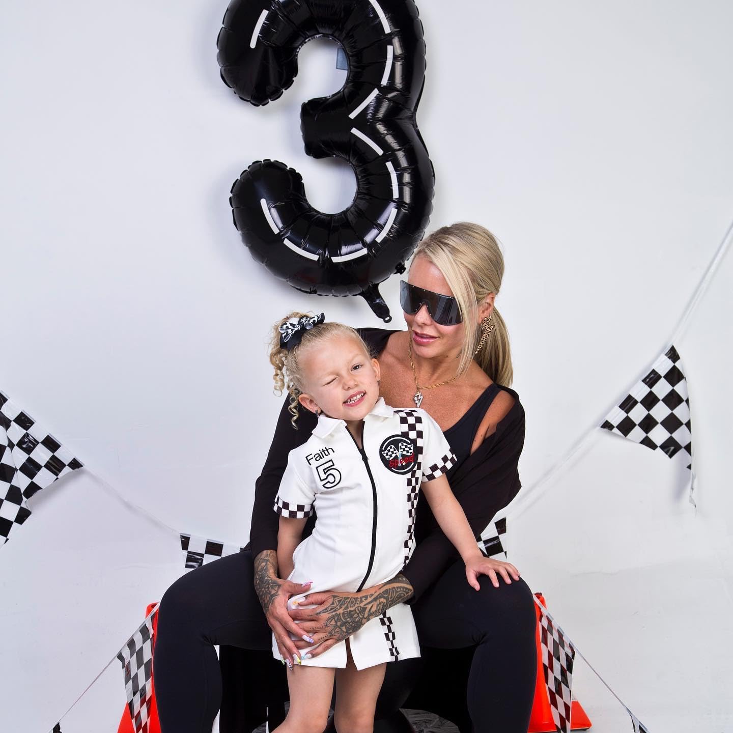 Race Car Number Balloon - 40 Inch Black 0 Balloon for Boys' Birthday Party Decorations