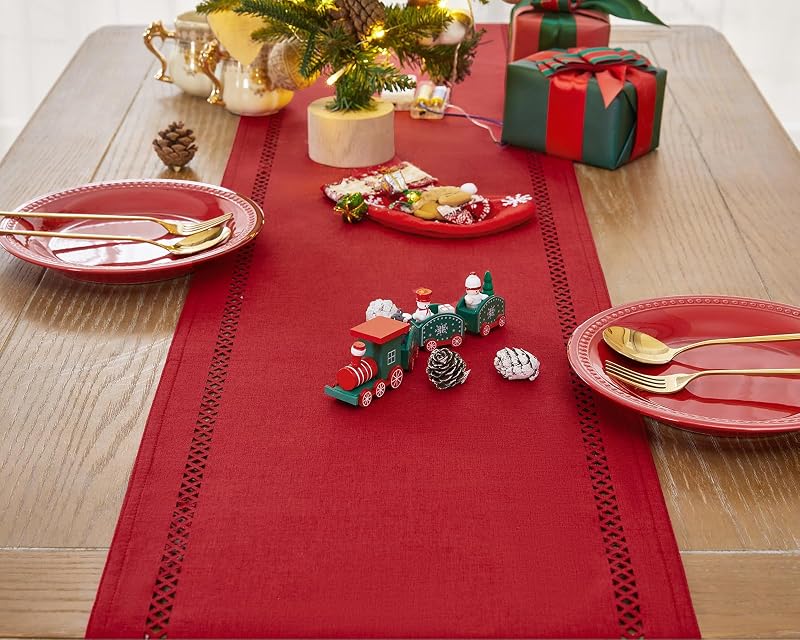 Red Burlap Table Runner 60 Inches Long - Variation of THIS Listing: Red+13×60 Inch