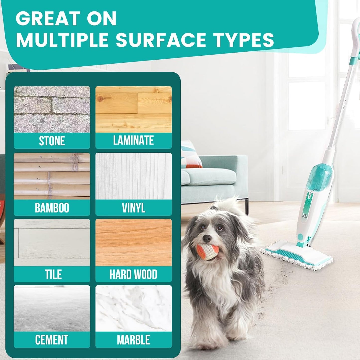 Shark | 6 Pack Steam Mop Replacement Pads - Washable & Reusable Microfiber for S1000 Series
