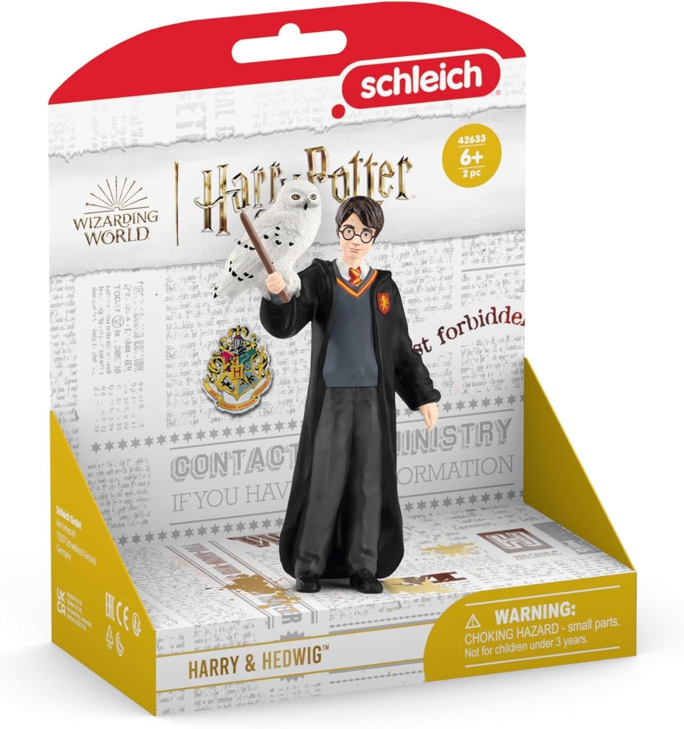 Schleich Harry Potter - 2 PC Snow Owl Toy Set - Collectible Wizarding World Figures for Kids & Adults | 42633