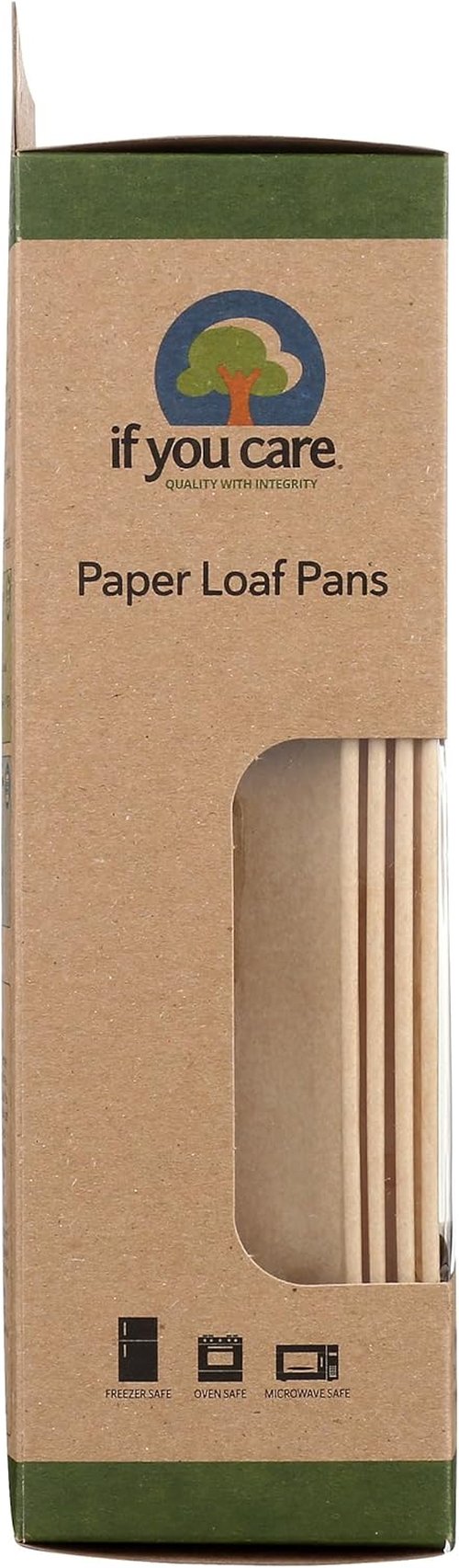 IF YOU CARE Loaf Baking Pans - FSC Certified Paper, Eco-Friendly, 4-Count Set