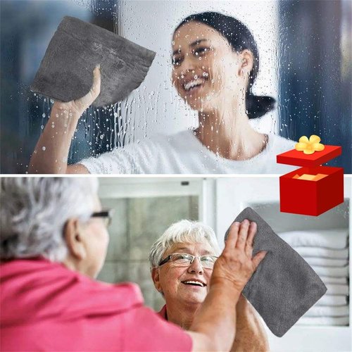 10 Pack Thickened Magic Cleaning Cloth for Stainless Steel, Thickened Dual-Sided Magic Cleaning Cloth, For Streak Free Cleaning, Glass, Windows, Kitchen Appliances, Reusable Absorbent Towels (10PC)