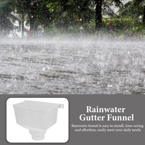Downspout Diverter | PVC Rainwater Collection Barrel Adapter - Easy Install for Home Drainage, 10.43x6.06x8.07 Inch