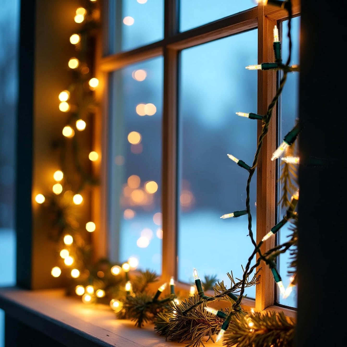 50 16FT LED Christmas String Lights - Battery Operated for Indoor/Outdoor Holiday Decor | Warm White