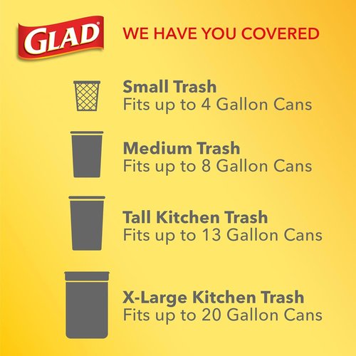 Glad Small Trash Bags - 4 Gallon Odor Resistant with Febreze Beachside Breeze | 34 Count (Pack of 2)