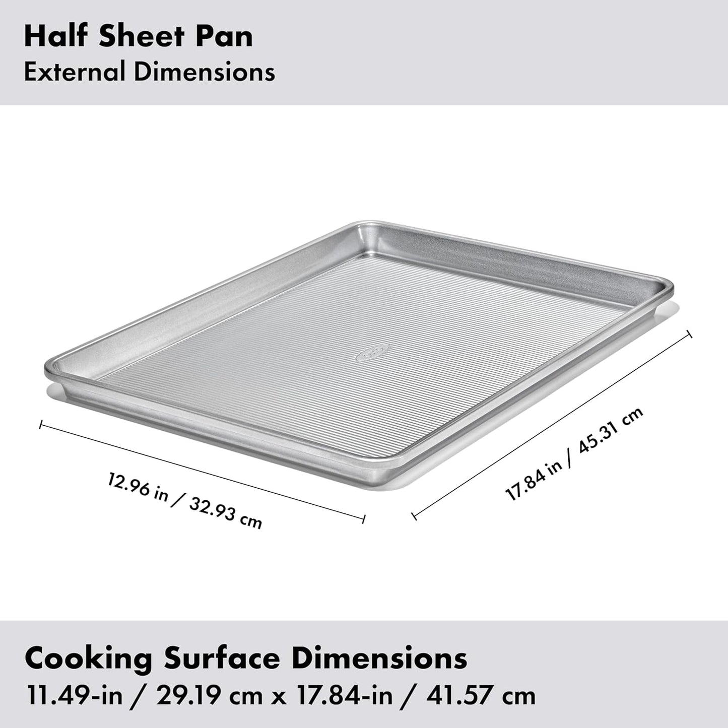 OXO Good Grips Half Sheet Pan - Non-Stick Pro Clear Coated Metal Baking Sheet for Easy Cleanup