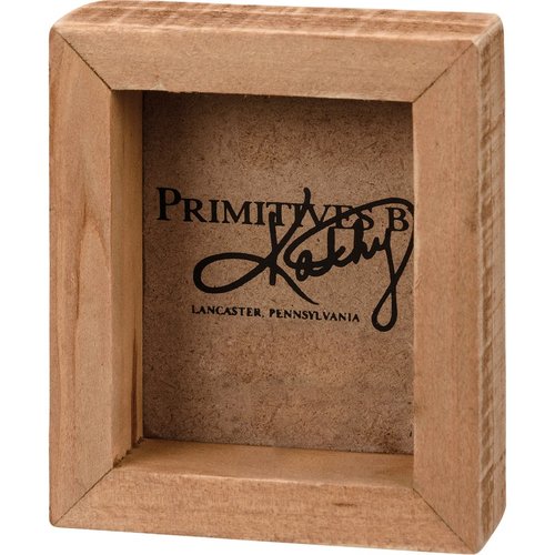 Primitives by Kathy Home Décor Inset Box Sign - Family is The Heart of The Home, Hand Illustrated Design