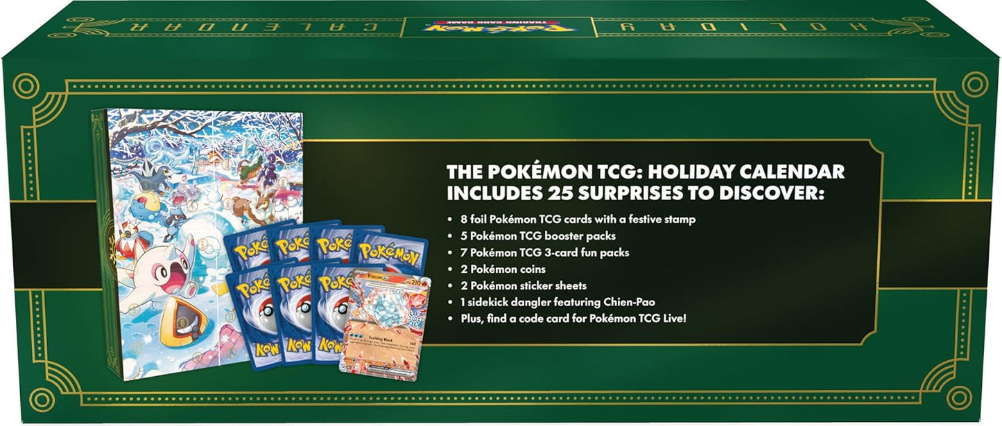 Pokemon TCG Holiday 2024 Calendar - Exclusive Collectible Cards & Festive Surprises