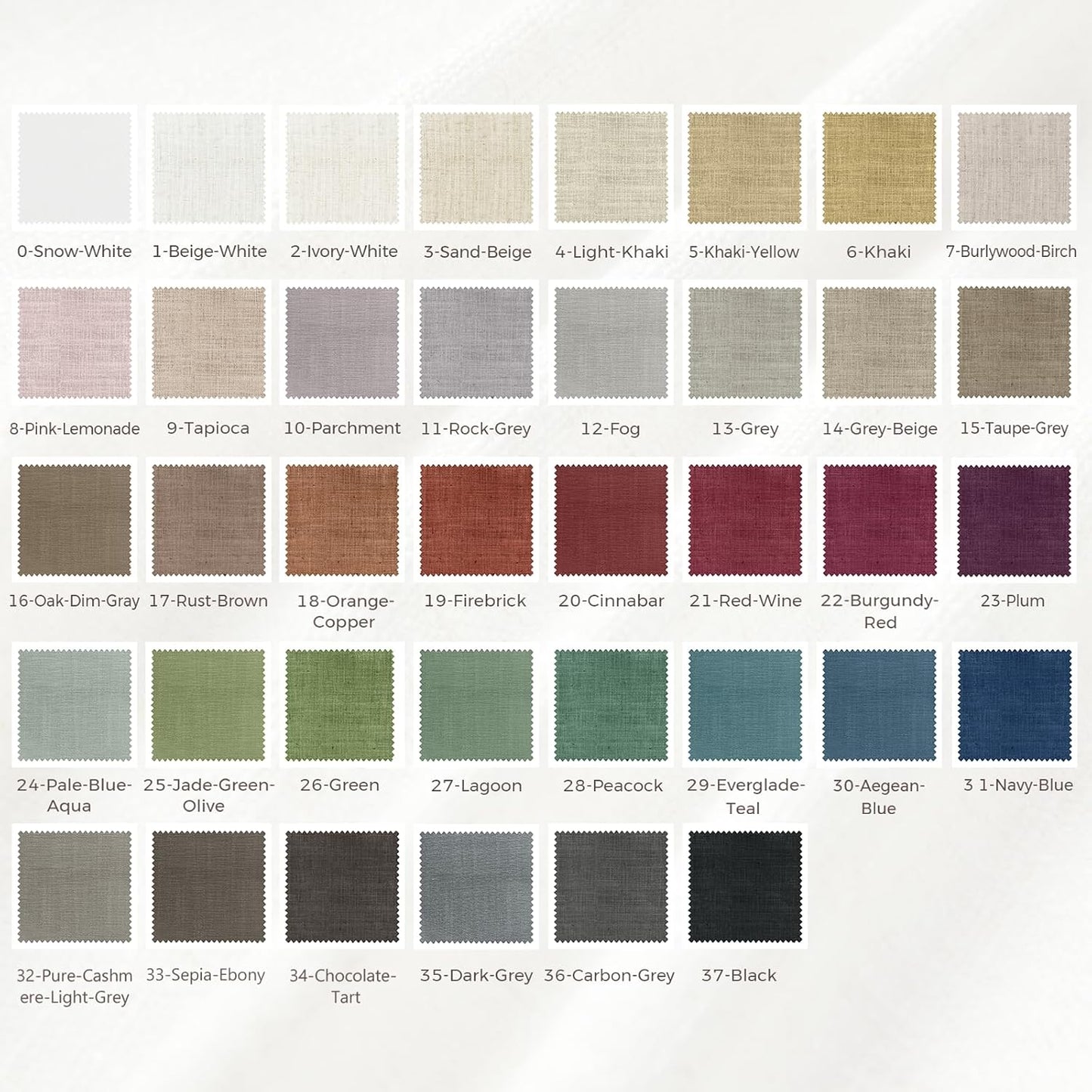 TWOPAGES Liz Linen Blackout Curtains - Customizable Size & Pleated Header | Textured Neutral Drapes for Living Room or Bedroom