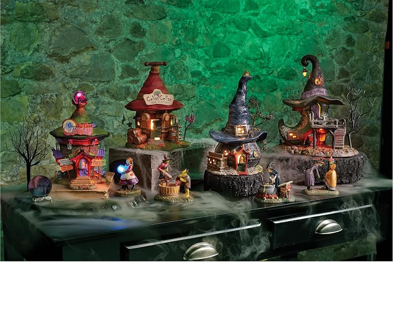 Department 56 Snow Village Halloween Cryptic Cave Crystals Lit Building, 7.68 in
