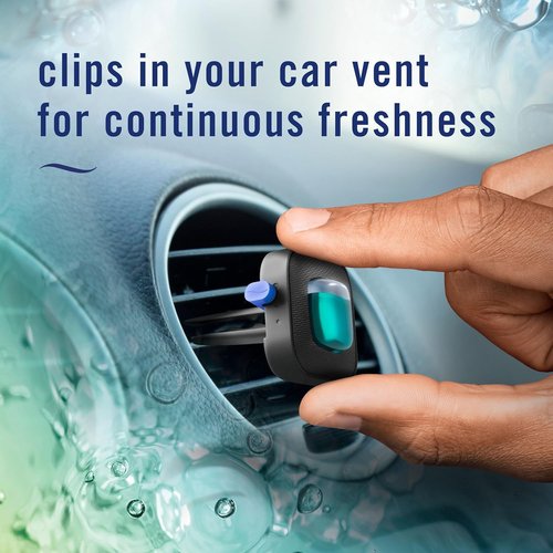 Febreze Car Air Freshener - Odor-Fighting Vent Clip | Long-Lasting Unstopables Fresh Scent, 4 Count