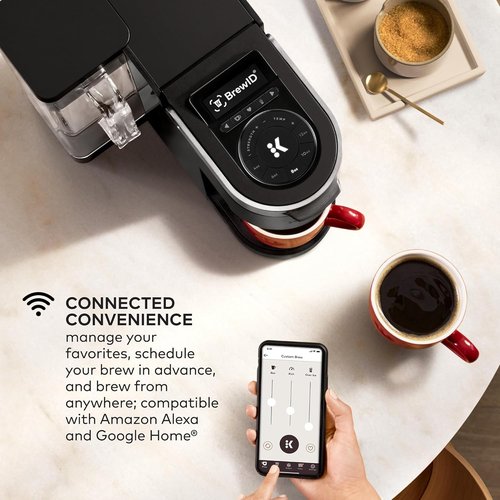 Keurig K-Supreme Plus SMART Coffee Maker - Single Serve K-Cup Brewer with MultiStream Technology, 78 Oz, Black