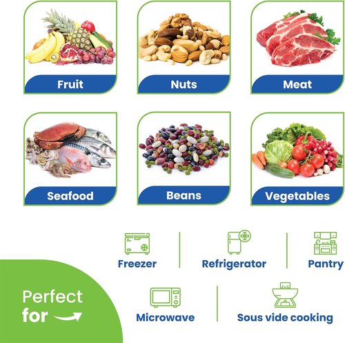 Heavy Duty Vacuum Sealer Bags by Food Saver - 11" x 16' Rolls for Sous Vide & Meal Prep | Made in the USA