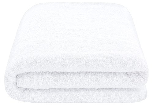 American Soft Linen 100% Cotton 600 GSM Turkish 40x80 Oversized Bath Towel Sheet, Extra Large Adult Towels for Bathroom, White Bath Sheet
