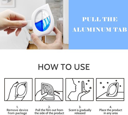 Air Freshener | Odor Eliminator for Home - Fresh Scent, 4 Pack, Lasts Up to 120 Days