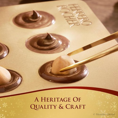 Ferrero Collection Advent Calendar - Premium Gourmet Assorted Chocolates | 9.5 oz, 25 Count, Gold