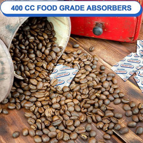 400cc Oxygen Absorbers - 100 Count for Long-Term Food Storage | Ideal for Mylar Bags & Canning