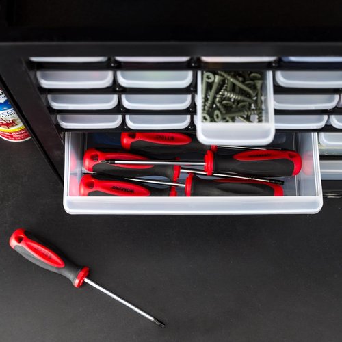 IRIS USA 36-Drawer Storage Cabinet - Versatile Organizer for Hardware, Crafts & More | Black
