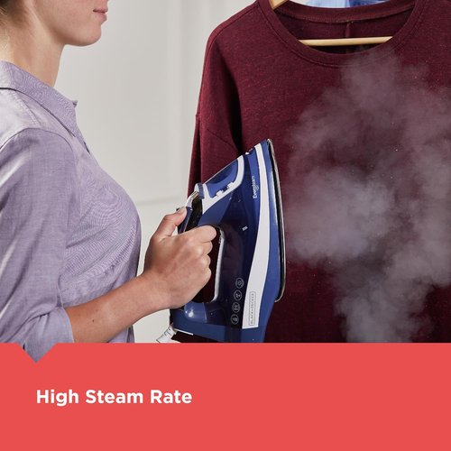BLACK+DECKER Steam Iron - EvenSteam Soleplate & Smart Control | Easy-Fill Water Tank, 3-Way Shutoff