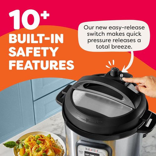 Instant Pot Duo Plus 9-in-1 Multicooker - Versatile Pressure Cooker & Rice Maker, 6 Quart, Stainless Steel
