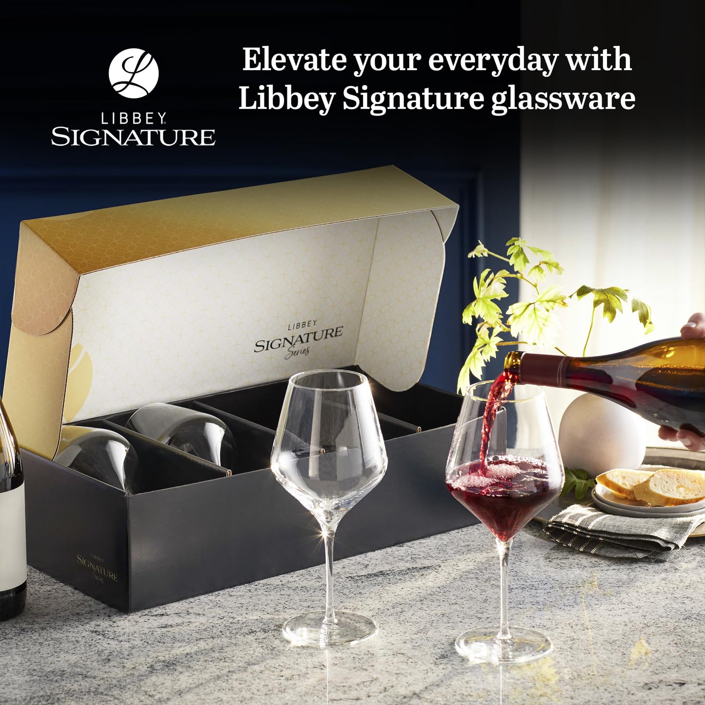 Libbey Signature Greenwich Red Wine Gift Set of 4, 24-ounce