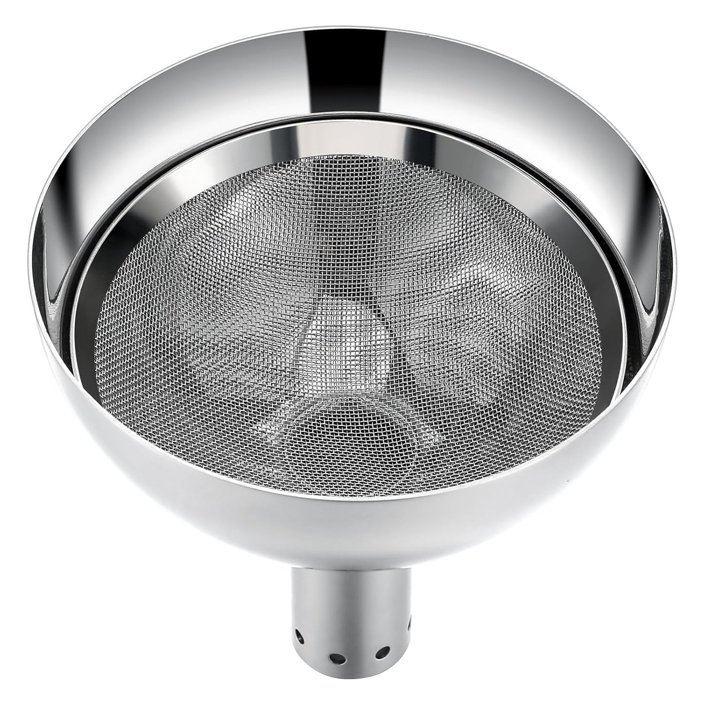 Wine Aerator Shower Funnel with Mesh Sediment Strainer Stainless Steel Aerating Decanter Funnel with Filter and Brushes for Christmas Wine Lover Gift(4)