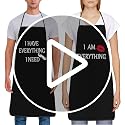 Funny Couple Aprons Waterdrop Resistant The Boss & The Real Boss Variation