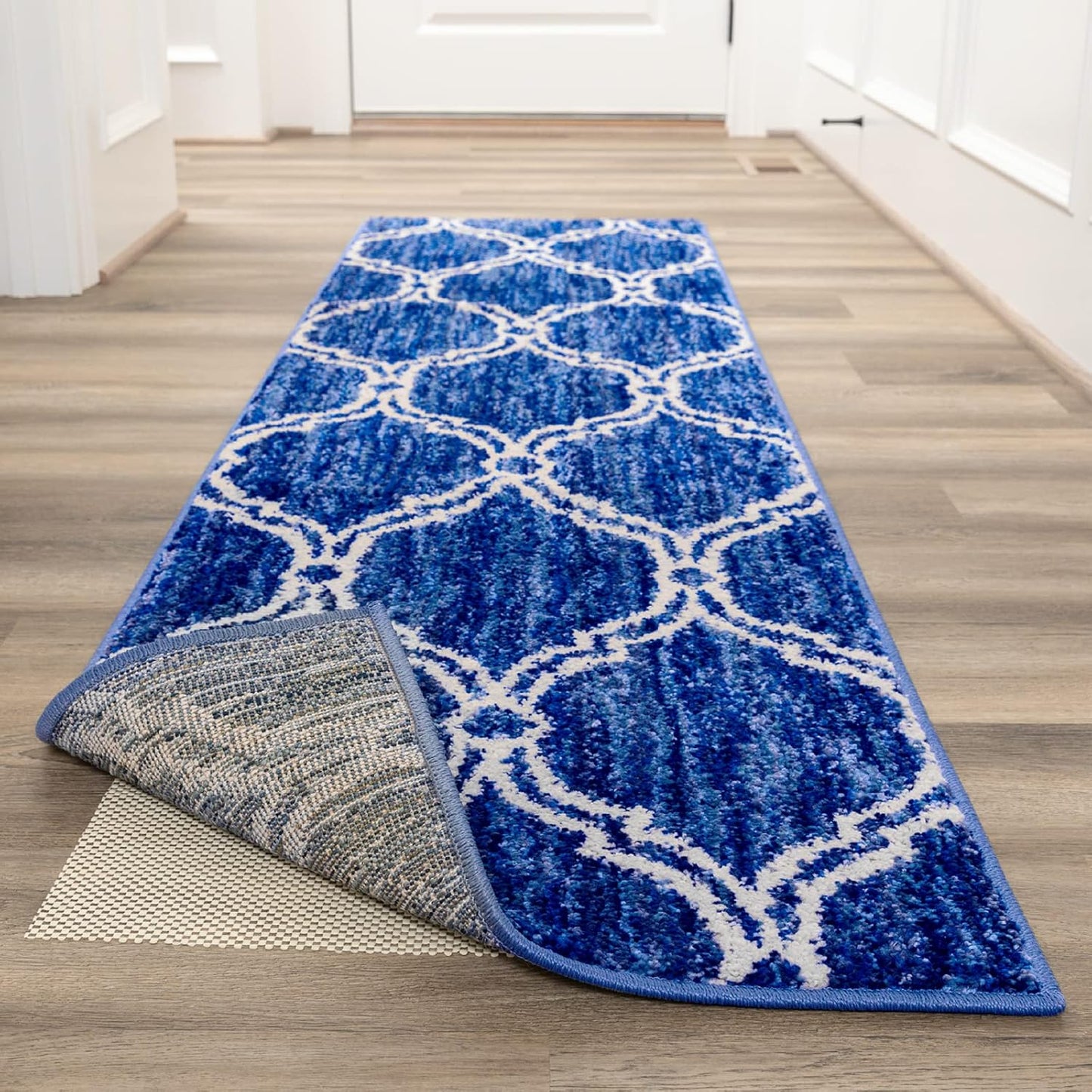 Veken Non-Slip Runner Rug Pad - Thick Gripper for Hardwood & Tile Floors | 2x8 Ft Anti-Skid Mat