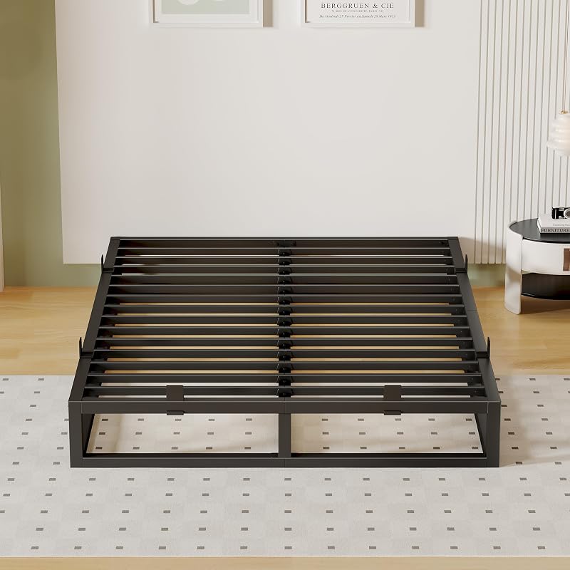 10 Inch Queen Bed Frame - Heavy Duty Metal Platform Base (Variation: 10 Inch+Queen)