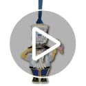 U.S. Coast Guard Gnome Christmas Ornament - Brass Patriotic Holiday Decor, 3 Oz, Handmade in USA