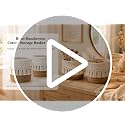 Mini Boho Macrame Cotton Woven Storage Baskets Set of 2 - Foldable Makeup & Home Organizer