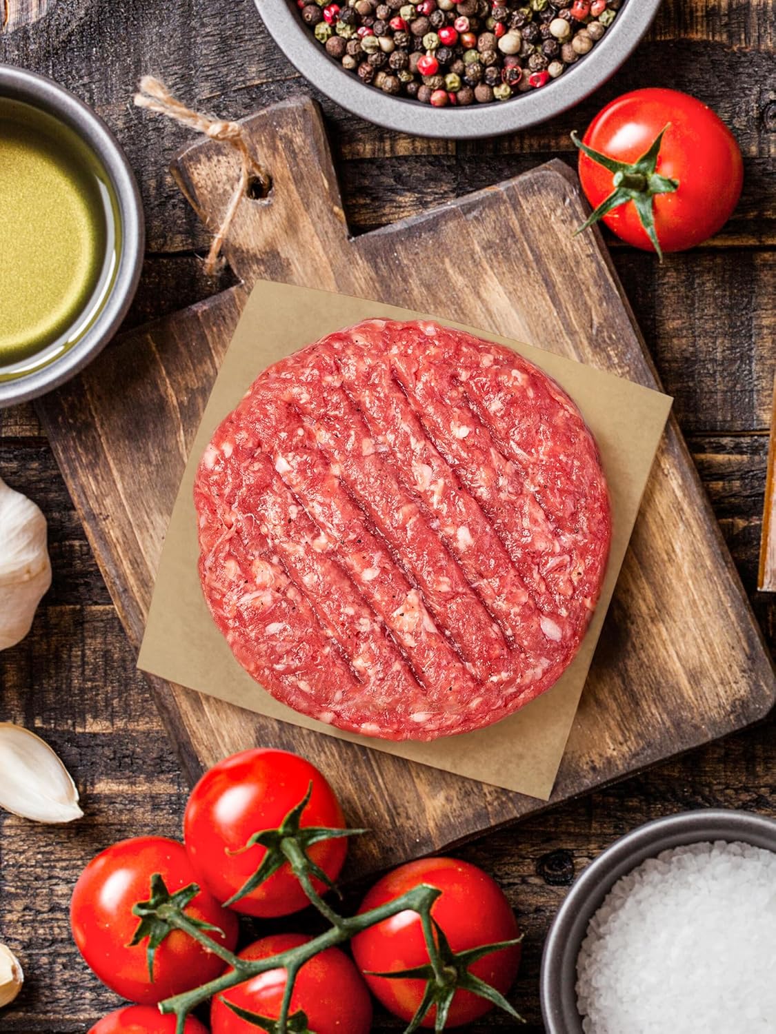 SMARTAKE Wax Paper - 400 Pcs Non-Stick Hamburger Patty Sheets | 6 x 6 Inches for Food, Parties & Picnics