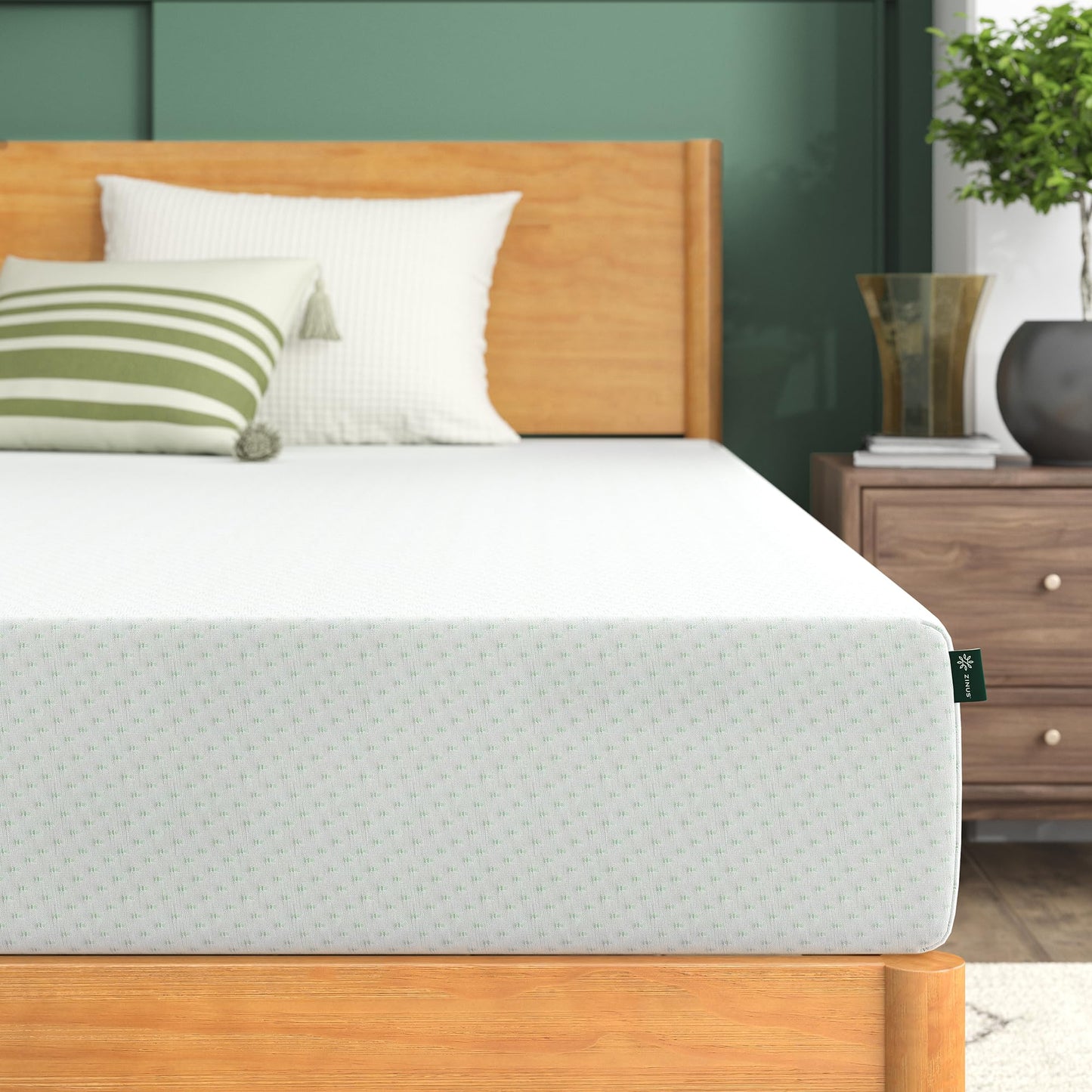 ZINUS Memory Foam 8 Inch Green Tea Mattress, Twin XL
