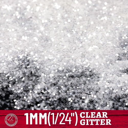 LEOBRO Snow White Chunky Glitter - 150g/5.29oz for Crafts, DIY Tumblers, Face & Body Art | Perfect for Christmas Decor