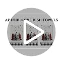 Black and White Christmas Kitchen Towels Set of 3 18x26 Inches - Seasonal Decor