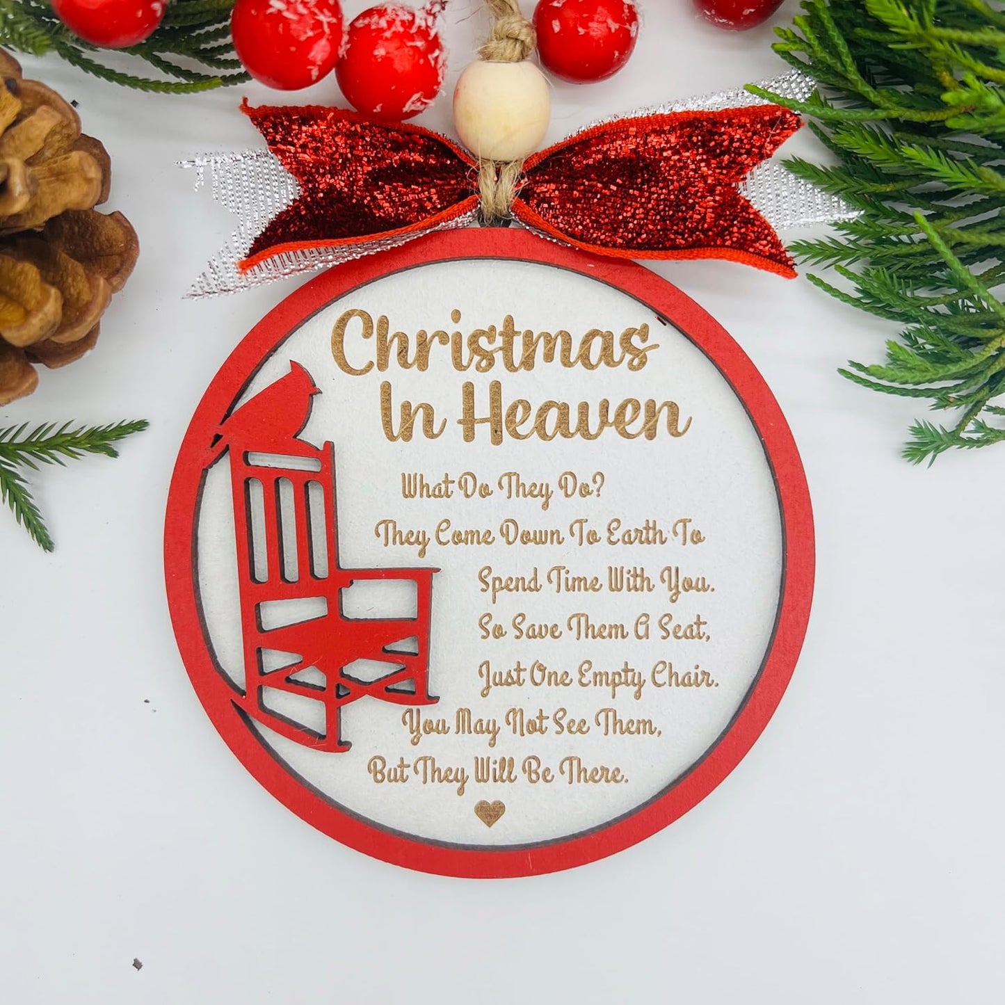 Regine Switzerland Cardinal Christmas Ornament - Memorial Gift for Loved Ones | Sympathy Keepsake