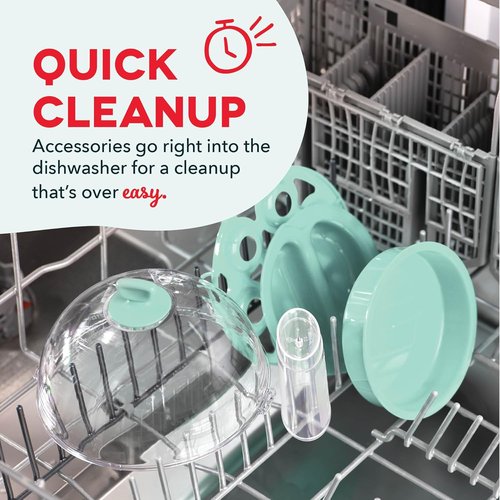 Dash Rapid Egg Cooker | Boiler, Poacher & Steamer - Holds 7 Eggs - Aqua - BPA Free & Dishwasher Safe